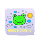 Handwritten Vivid Frog（個別スタンプ：1）