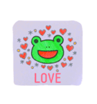 Handwritten Vivid Frog（個別スタンプ：4）