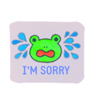 Handwritten Vivid Frog（個別スタンプ：7）