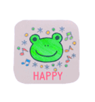 Handwritten Vivid Frog（個別スタンプ：11）