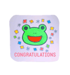 Handwritten Vivid Frog（個別スタンプ：15）