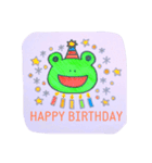 Handwritten Vivid Frog（個別スタンプ：16）