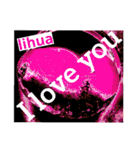 I LOVE YOU (SWEET HEART ) of lihua（個別スタンプ：2）