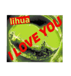 I LOVE YOU (SWEET HEART ) of lihua（個別スタンプ：15）