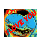 I LOVE YOU (SWEET HEART ) of lihua（個別スタンプ：23）