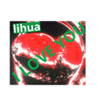 I LOVE YOU (SWEET HEART ) of lihua（個別スタンプ：24）