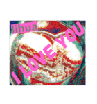 I LOVE YOU (SWEET HEART ) of lihua（個別スタンプ：31）