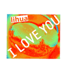 I LOVE YOU (SWEET HEART ) of lihua（個別スタンプ：34）