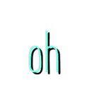 使える影文字（個別スタンプ：15）