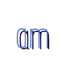 使える影文字（個別スタンプ：19）