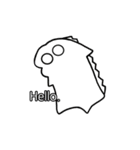 カラフル ワニ（個別スタンプ：1）