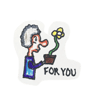 Old woman crazy 1（個別スタンプ：5）