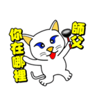 Blue-eyed cat - master, something？（個別スタンプ：12）