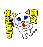 Blue-eyed cat - master, something？（個別スタンプ：27）