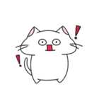 目がおかしい？！ヘンテコ猫（個別スタンプ：1）