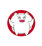 目がおかしい？！ヘンテコ猫（個別スタンプ：3）