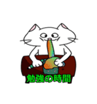 目がおかしい？！ヘンテコ猫（個別スタンプ：22）