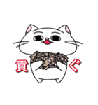 目がおかしい？！ヘンテコ猫（個別スタンプ：33）