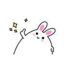 Cute and lovely rabbit stickers（個別スタンプ：2）