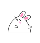 Cute and lovely rabbit stickers（個別スタンプ：3）