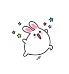 Cute and lovely rabbit stickers（個別スタンプ：6）