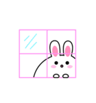 Cute and lovely rabbit stickers（個別スタンプ：7）