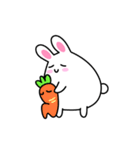 Cute and lovely rabbit stickers（個別スタンプ：12）