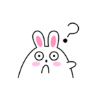 Cute and lovely rabbit stickers（個別スタンプ：21）