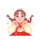 Lovely HANBOK Girls (ENG)（個別スタンプ：12）