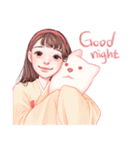 Lovely HANBOK Girls (ENG)（個別スタンプ：13）