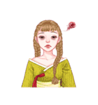 Lovely HANBOK Girls (ENG)（個別スタンプ：18）