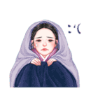 Lovely HANBOK Girls (ENG)（個別スタンプ：21）