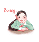 Lovely HANBOK Girls (ENG)（個別スタンプ：25）