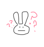 うさぎと文字（個別スタンプ：3）