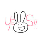 うさぎと文字（個別スタンプ：4）