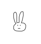 うさぎと文字（個別スタンプ：7）