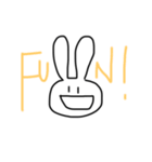 うさぎと文字（個別スタンプ：14）