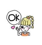 ハッピーガールズスタンプ 1（個別スタンプ：2）