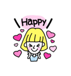 ハッピーガールズスタンプ 1（個別スタンプ：14）