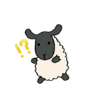 手描きの羊(サフォーク種) たまにパン（個別スタンプ：7）