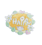 Happy ぞうさん Aula（オゥラ）（個別スタンプ：18）