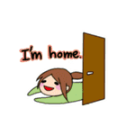 おばけと女の子のスタンプ(英語Ver.)（個別スタンプ：5）