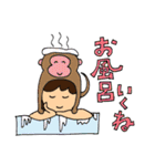 I greet by various hats.（個別スタンプ：10）