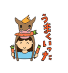 I greet by various hats.（個別スタンプ：35）