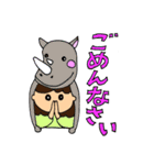 I greet by various hats.（個別スタンプ：39）