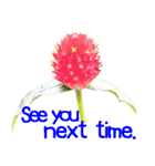 kikimama Flower Sticker英語版（個別スタンプ：17）