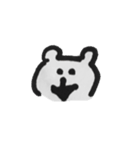モノクロクマタン（個別スタンプ：2）