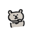 モノクロクマタン（個別スタンプ：4）