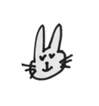 モノクロクマタン（個別スタンプ：7）