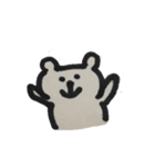 モノクロクマタン（個別スタンプ：8）